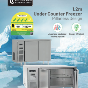 CUBEPLUS 1.2m Under Counter Freezer - 1275F