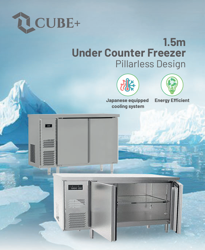 CUBEPLUS 1.8m Under Counter Freezer – 1875F