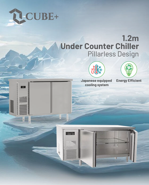 CUBEPLUS 1.2m Under Counter Chiller – 1275R